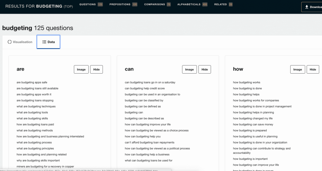 use answer the public for blog post ideas