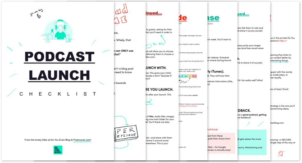 Launch a podcast